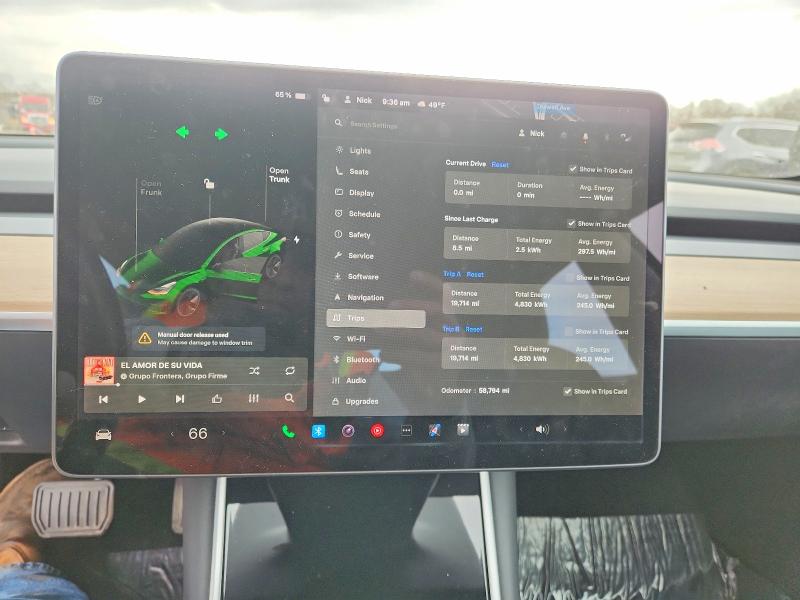 Aukcja sprzedaży 2019 Tesla Model 3, vin: 5YJ3E1EA8KF400009, numer aukcji: 47588686