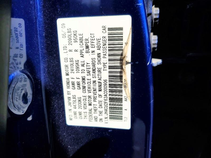 Aukcja sprzedaży 2010 Acura Tsx, vin: JH4CU2F63AC000906, numer aukcji: 79687665