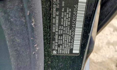 45866066 :رقم المزاد ، WBAGN63545DS58156 vin ، 2005 Bmw 745 مزاد بيع
