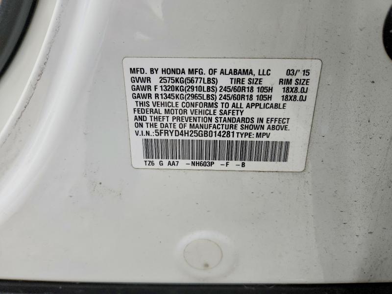 Продаж на аукціоні авто 2016 Acura Mdx, vin: 5FRYD4H25GB014281, номер лоту: 46728866