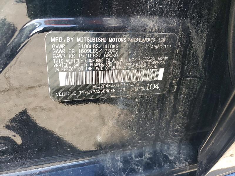 Продаж на аукціоні авто 2019 Mitsubishi Mirage, vin: ML32F4FJXKHF15757, номер лоту: 46166436