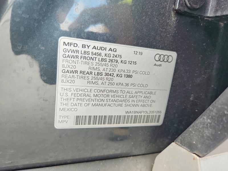 Aukcja sprzedaży 2020 Audi Q5, vin: WA1BNAFY3L2051055, numer aukcji: 79788445
