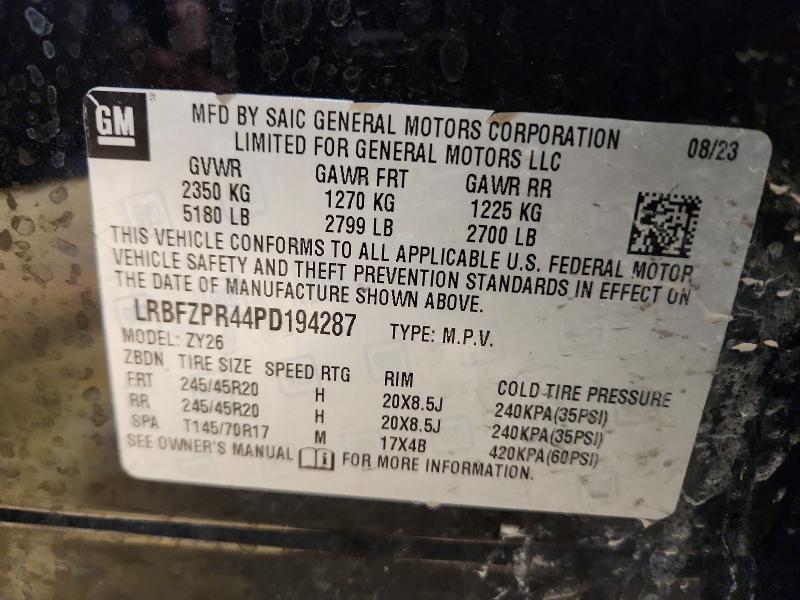 Продаж на аукціоні авто 2023 Buick Envision, vin: LRBFZPR44PD194287, номер лоту: 46174556