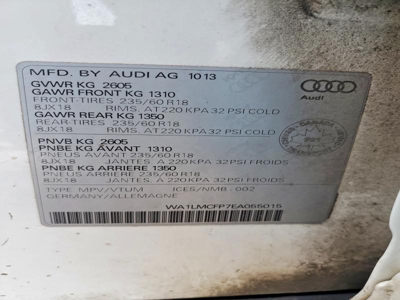 77307315 :رقم المزاد ، WA1LMCFP7EA055015 vin ، 2014 Audi Q5 مزاد بيع