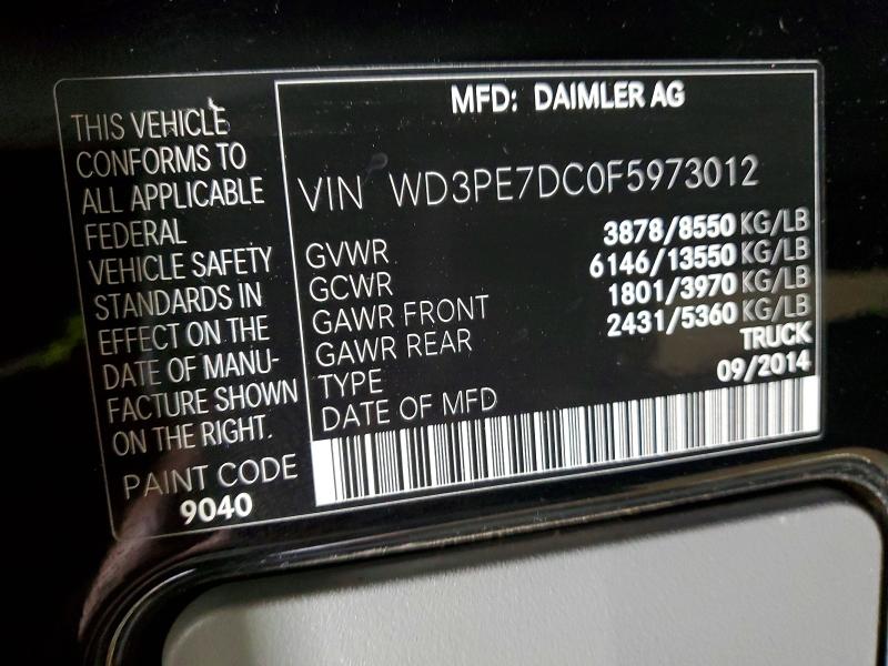 Aukcja sprzedaży 2015 Mercedes-benz Sprinter, vin: WD3PE7DC0F5973012, numer aukcji: 47773436