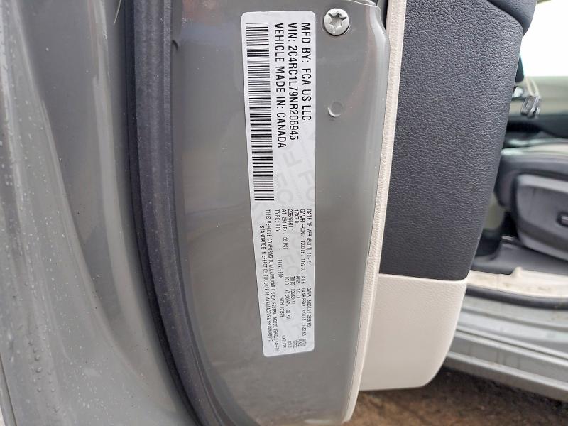 2022 Chrysler Pacifica მანქანა იყიდება აუქციონზე, vin: 2C4RC1L79NR206945, აუქციონის ნომერი: 79710195