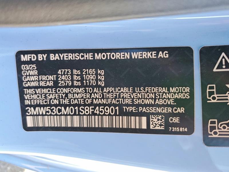 Продажа на аукционе авто 2025 Bmw M240xi, vin: 3MW53CM01S8F45901, номер лота: 46563576