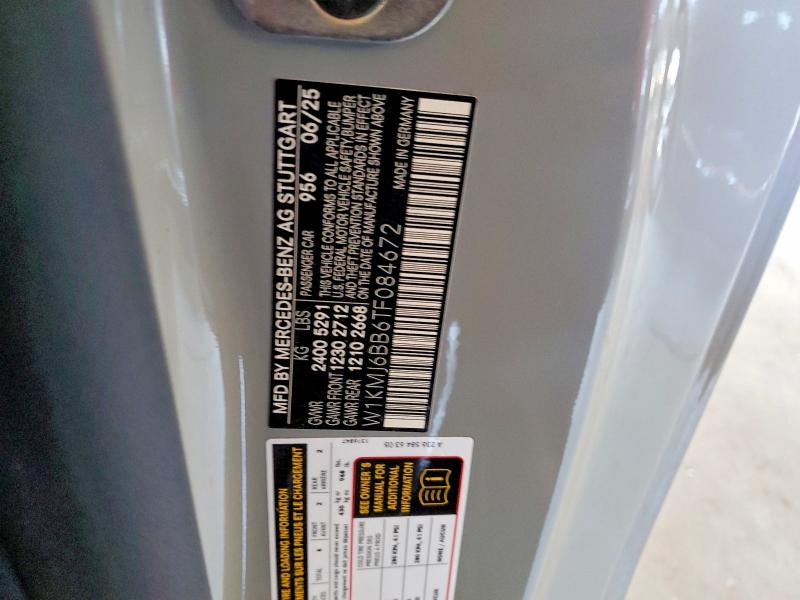 2026 Mercedes-benz Cle მანქანა იყიდება აუქციონზე, vin: W1KMJ6BB6TF084672, აუქციონის ნომერი: 46656326