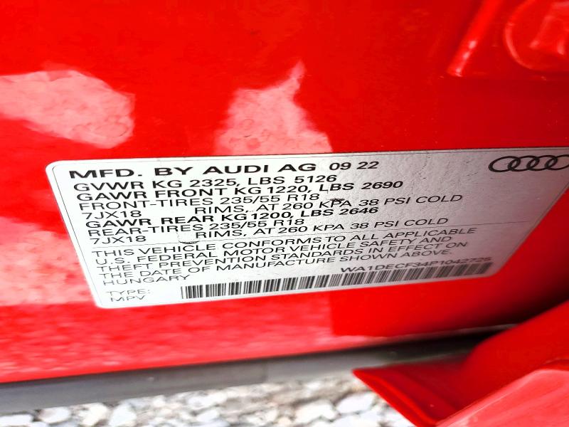 Aukcja sprzedaży 2023 Audi Q3, vin: WA1DECF34P1042725, numer aukcji: 79197205