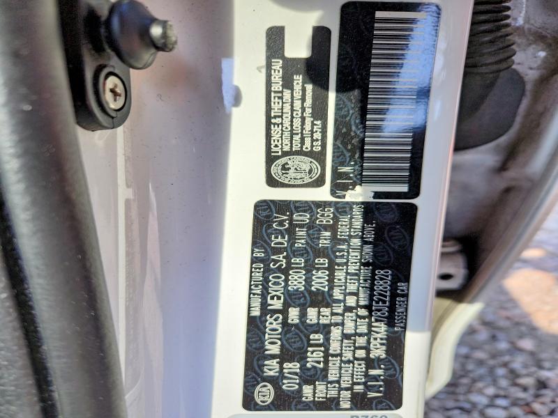 Продаж на аукціоні авто 2018 Kia Forte, vin: 3KPFK4A78JE228828, номер лоту: 47071396
