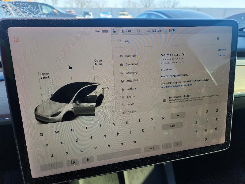 Продажа на аукционе авто 2022 Tesla Model Y, vin: 7SAYGDEE4NF354674, номер лота: 41950386