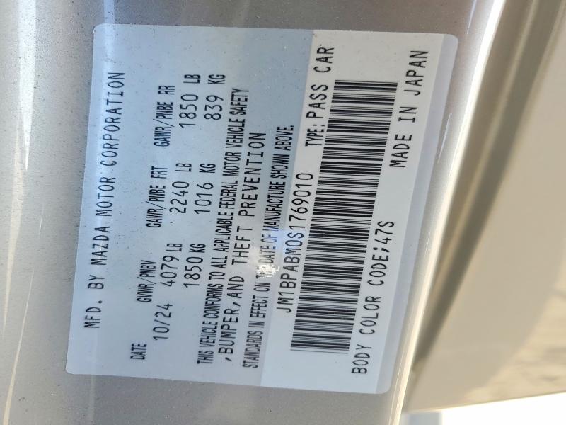 Продажа на аукционе авто 2025 Mazda 3, vin: JM1BPABM0S1769010, номер лота: 47650836