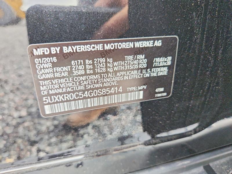 Aukcja sprzedaży 2016 Bmw X5, vin: 5UXKR0C54G0S85414, numer aukcji: 77480675