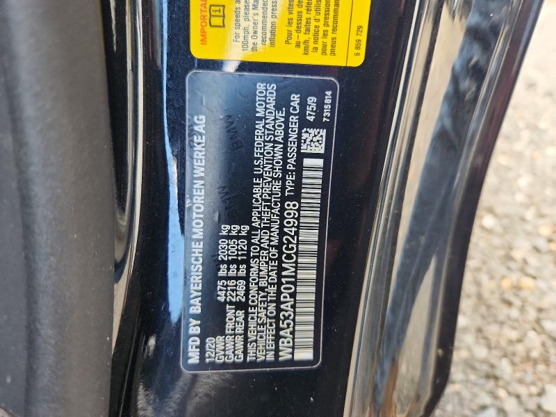 Продаж на аукціоні авто 2021 Bmw 430i, vin: WBA53AP01MCG24998, номер лоту: 47268256
