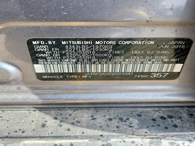 Продаж на аукціоні авто 2016 Mitsubishi Outlander Sport, vin: JA4AP3AUXGZ053341, номер лоту: 46579556
