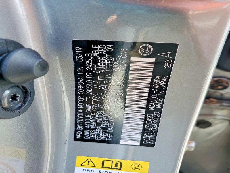 Aukcja sprzedaży 2019 Lexus Ux 200, vin: JTHY3JBH0K2011525, numer aukcji: 47612426