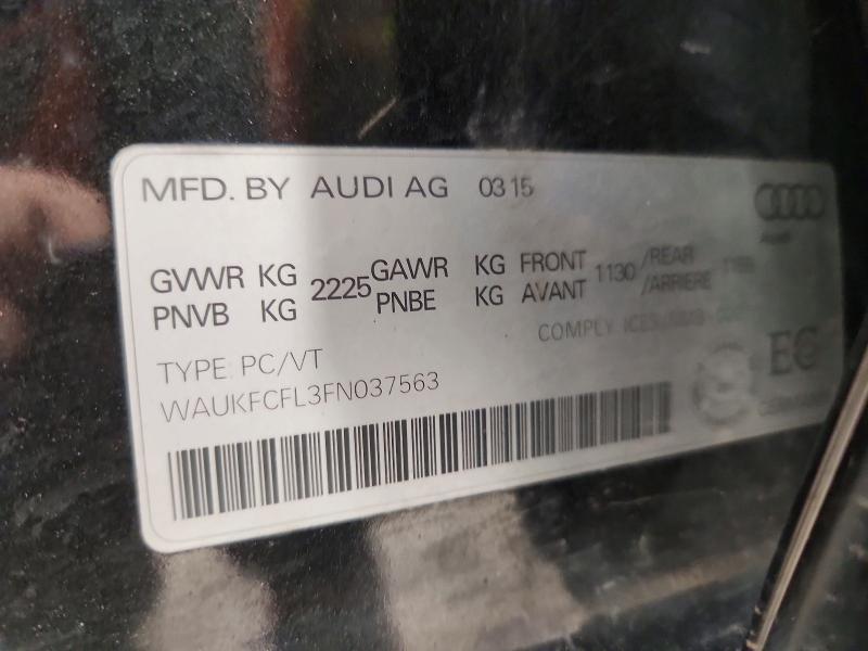 Продажа на аукционе авто 2015 Audi A4, vin: WAUKFCFL3FN037563, номер лота: 41956666