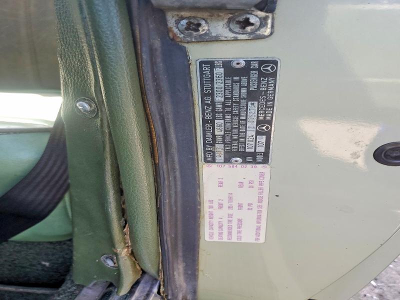Aukcja sprzedaży 1974 Mercedes-benz Slc 450, vin: 10702412005276, numer aukcji: 46461066