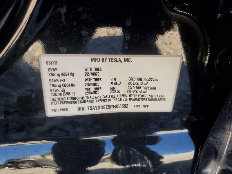 Aukcja sprzedaży 2023 Tesla Model Y, vin: 7SAYGDEE9PF858592, numer aukcji: 41607656