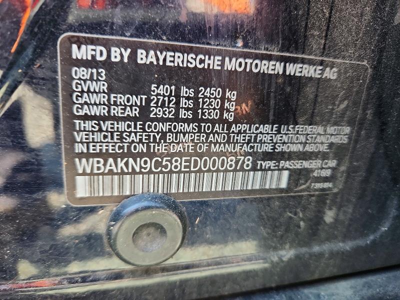 Aukcja sprzedaży 2014 Bmw 550, vin: WBAKN9C58ED000878, numer aukcji: 46862196
