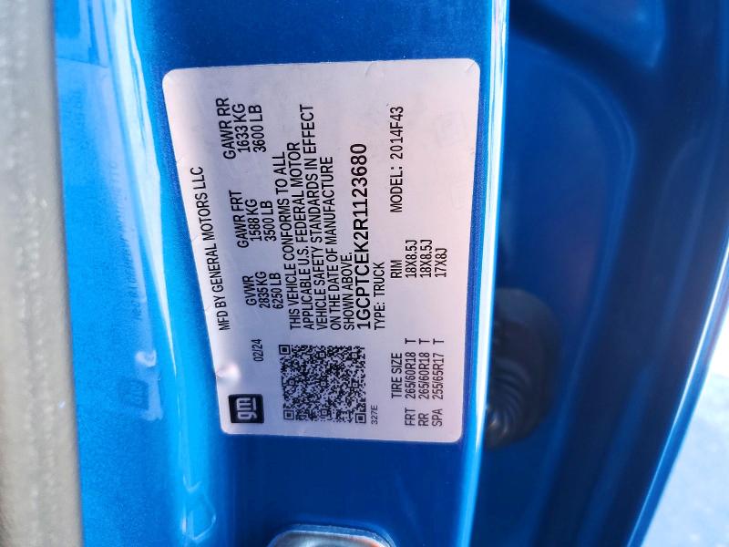 Продаж на аукціоні авто 2024 Chevrolet Colorado, vin: 1GCPTCEK2R1123680, номер лоту: 45677946