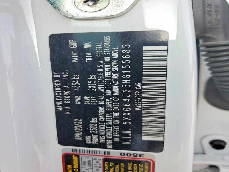 Продажа на аукционе авто 2022 Kia K5, vin: 5XXG64J25NG155685, номер лота: 47565656