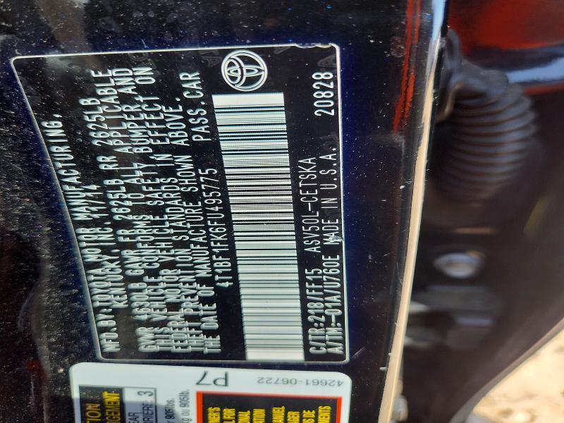 Aukcja sprzedaży 2015 Toyota Camry, vin: 4T1BF1FK6FU495775, numer aukcji: 46179286