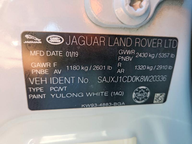 Продаж на аукціоні авто 2019 Jaguar Xj, vin: SAJXJ1CD0K8W20336, номер лоту: 47643776