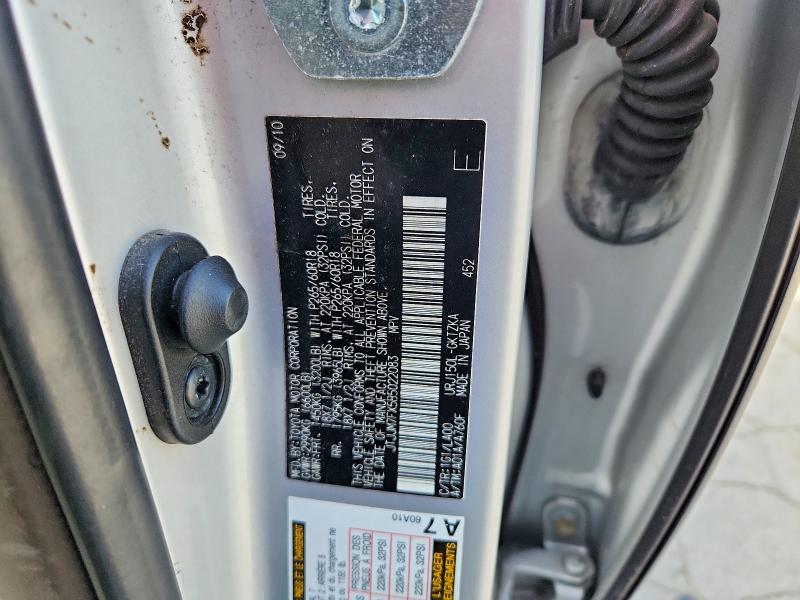 Aukcja sprzedaży 2011 Lexus Gx 460, vin: JTJJM7FX5B5022083, numer aukcji: 47019006
