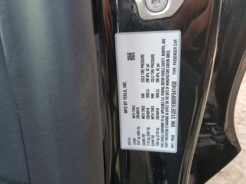 Продажа на аукционе авто 2024 Tesla Model 3, vin: 5YJ3E1EB8RF841450, номер лота: 47129356