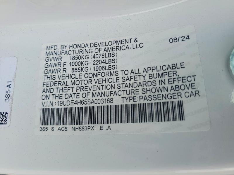 Продаж на аукціоні авто 2025 Acura Integra, vin: 19UDE4H65SA003168, номер лоту: 47305366