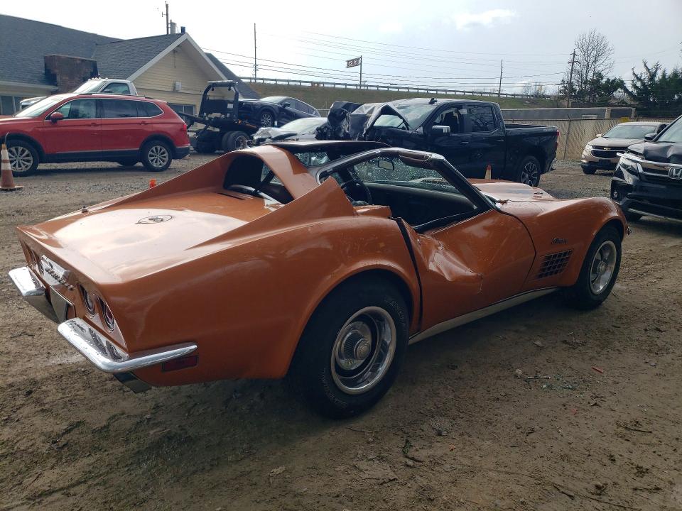 Aukcja sprzedaży 1971 Chev Corvette, vin: 194371S117256, numer aukcji: 48303606
