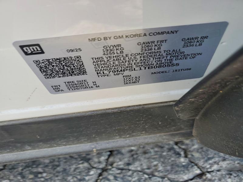 47821756 :رقم المزاد ، KL79MPSL1TB080555 vin ، 2026 Chevrolet Trailblazer مزاد بيع