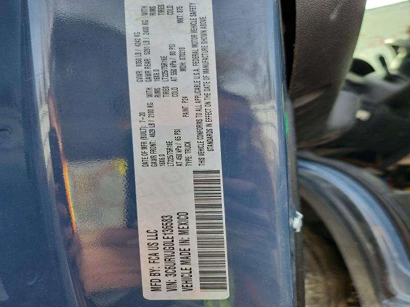 Продажа на аукционе авто 2020 Ram Promaster 3500, vin: 3C6URVJG0LE136583, номер лота: 45739876