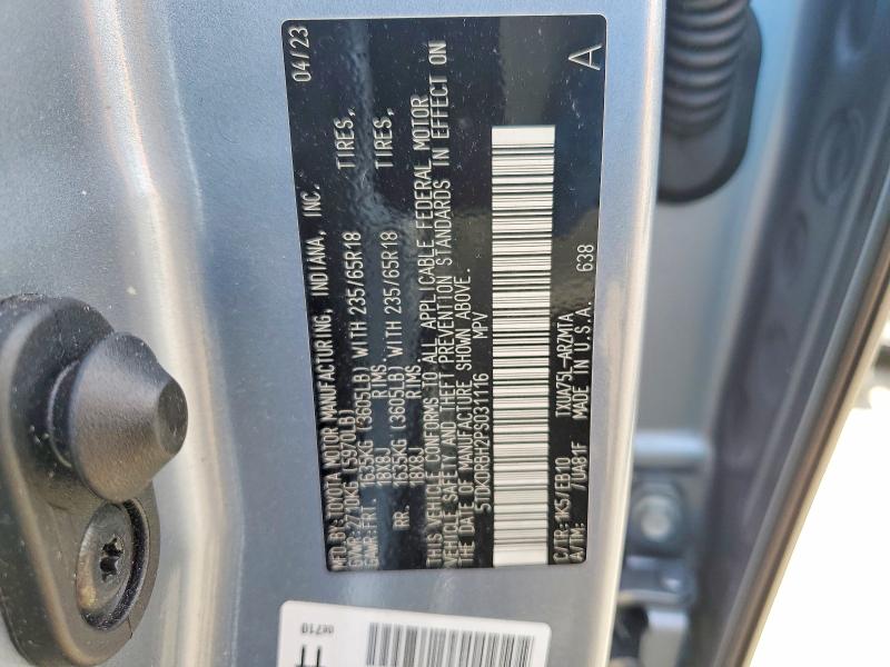 Продаж на аукціоні авто 2023 Toyota Highlander, vin: 5TDKDRBH2PS031116, номер лоту: 47794256