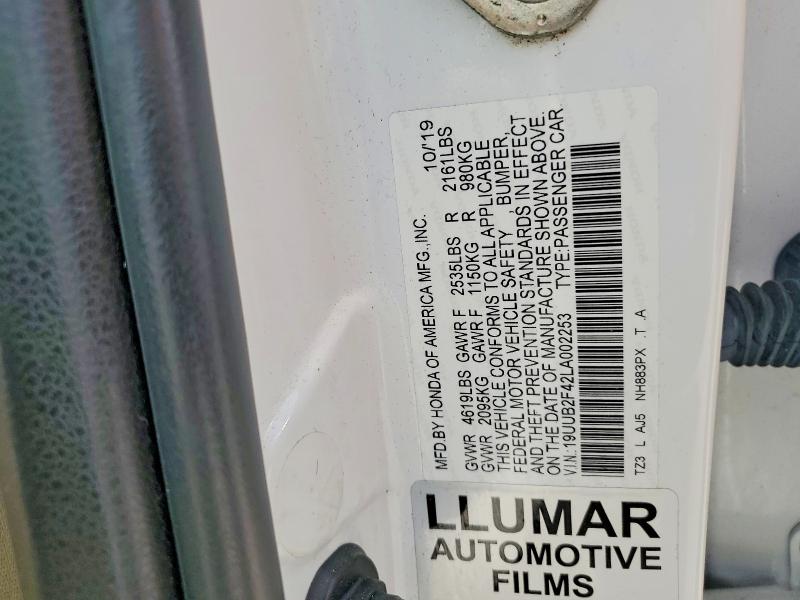 2020 Acura Tlx მანქანა იყიდება აუქციონზე, vin: 19UUB2F42LA002253, აუქციონის ნომერი: 47192936