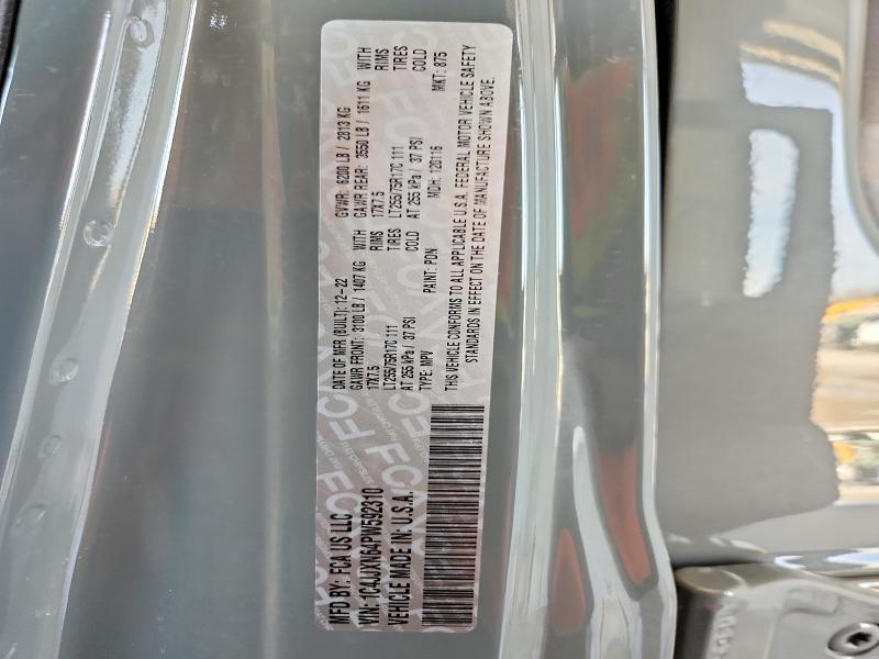2023 Jeep Wrangler მანქანა იყიდება აუქციონზე, vin: 1C4JJXN64PW592310, აუქციონის ნომერი: 47189756
