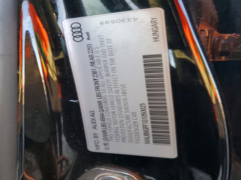 Продажа на аукционе авто 2016 Audi A3, vin: WAUB8GFF1G1050025, номер лота: 45830056