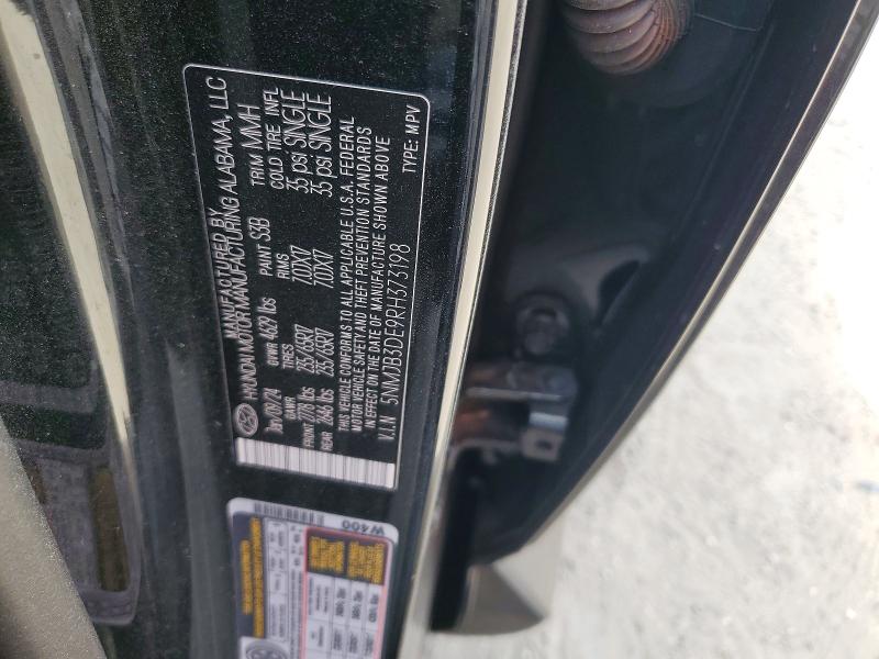 47214716 :رقم المزاد ، 5NMJB3DE9RH373198 vin ، 2024 Hyundai Tucson مزاد بيع