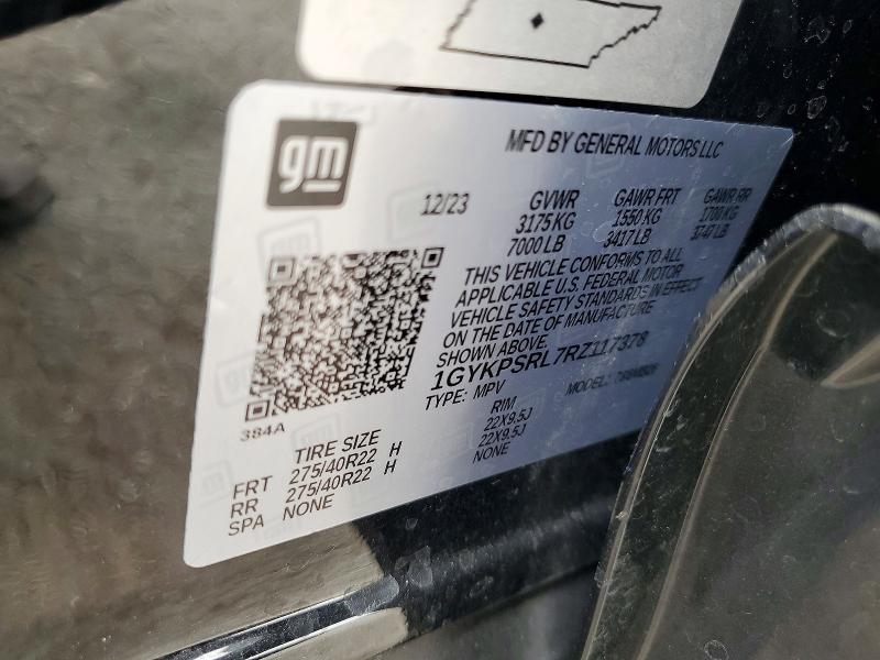 48334696 :رقم المزاد ، 1GYKPSRL7RZ117378 vin ، 2024 Cadillac Lyriq مزاد بيع