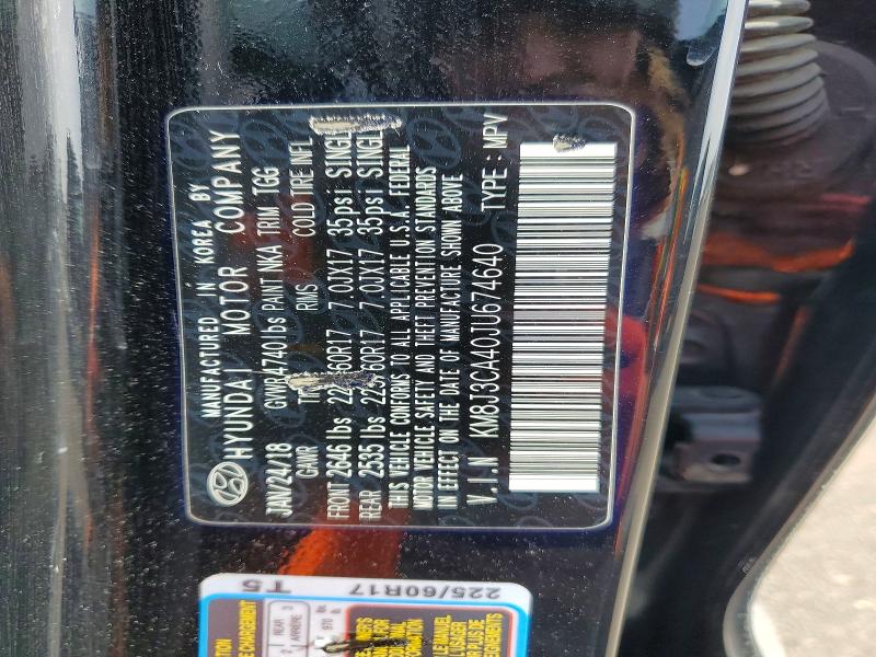 Aukcja sprzedaży 2018 Hyundai Tucson, vin: KM8J3CA40JU674640, numer aukcji: 47071496