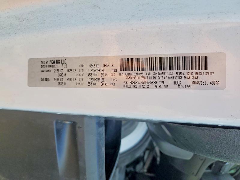 Продажа на аукционе авто 2019 Ram Promaster 3500, vin: 3C6URVJG5KE555639, номер лота: 42016636