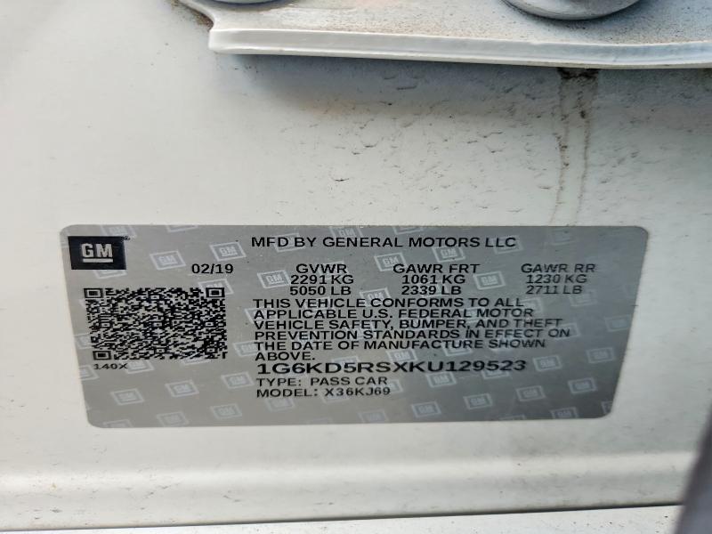 Продаж на аукціоні авто 2019 Cadillac Ct6, vin: 1G6KD5RSXKU129523, номер лоту: 41775636