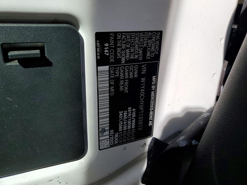 42004406 :رقم المزاد ، W1Y40CHY6PT132813 vin ، 2023 Mercedes-benz Sprinter مزاد بيع