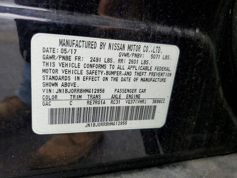 Aukcja sprzedaży 2017 Infiniti Qx50, vin: JN1BJ0RR8HM412956, numer aukcji: 47529936