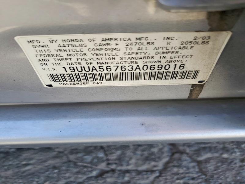 Aukcja sprzedaży 2003 Acura 3.2tl, vin: 19UUA56763A069016, numer aukcji: 46295776