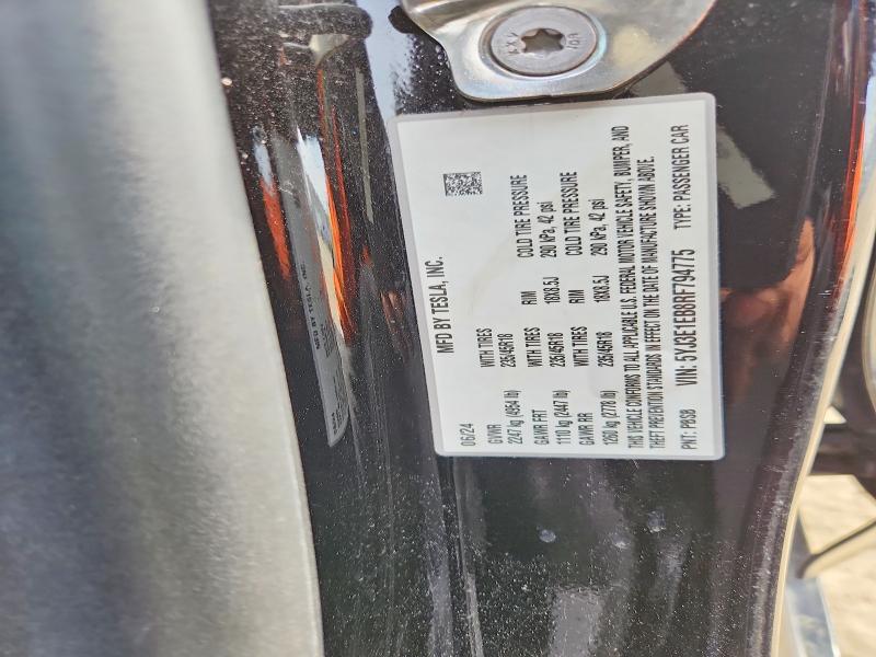 Aukcja sprzedaży 2024 Tesla Model 3, vin: 5YJ3E1EB8RF794775, numer aukcji: 79965595
