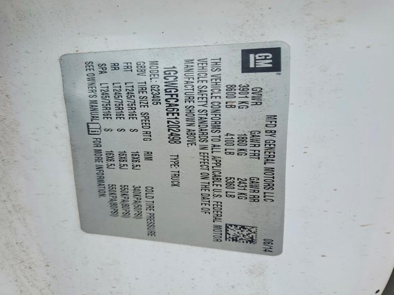 Продажа на аукционе авто 2014 Chevrolet Express G2500, vin: 1GCWGFCA6E1202498, номер лота: 54148536