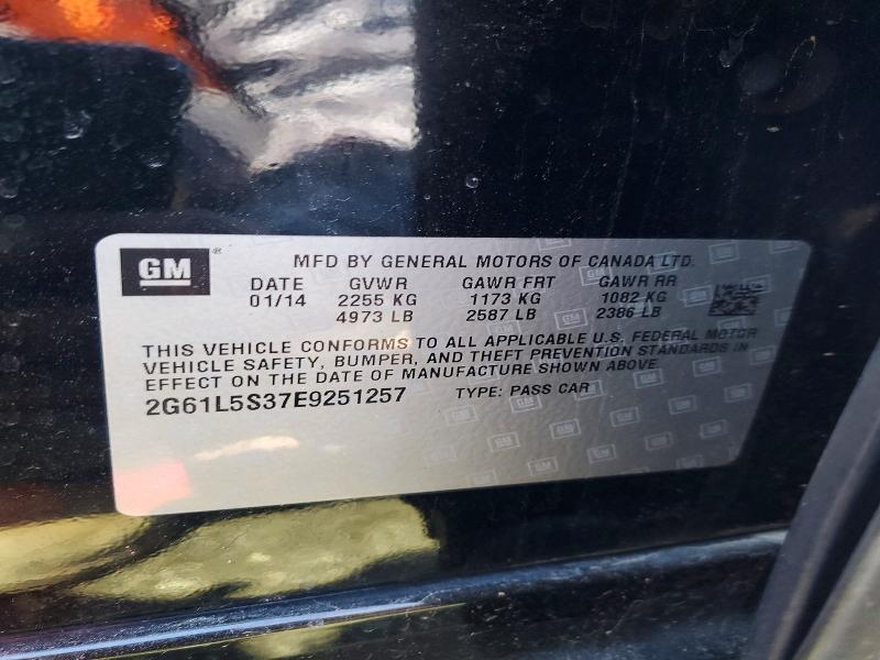 Aukcja sprzedaży 2014 Cadillac Xts, vin: 2G61L5S37E9251257, numer aukcji: 47507686