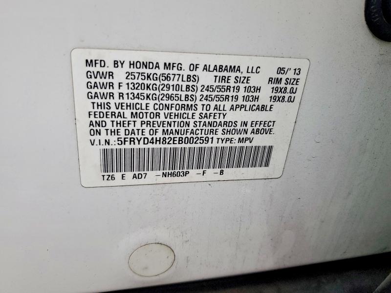 Продаж на аукціоні авто 2014 Acura Mdx, vin: 5FRYD4H82EB002591, номер лоту: 47124466